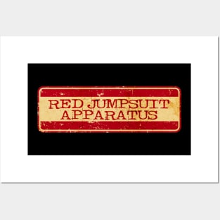 Retro Text - RED JUMPSUIT APPARATUS Posters and Art